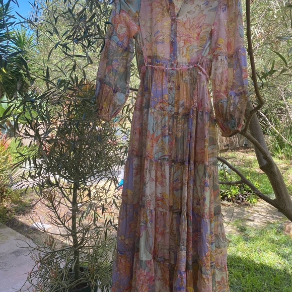 Zimmermann Belted Cotton Tiered Dress -perfect for special occasions - Picture 13 of 14